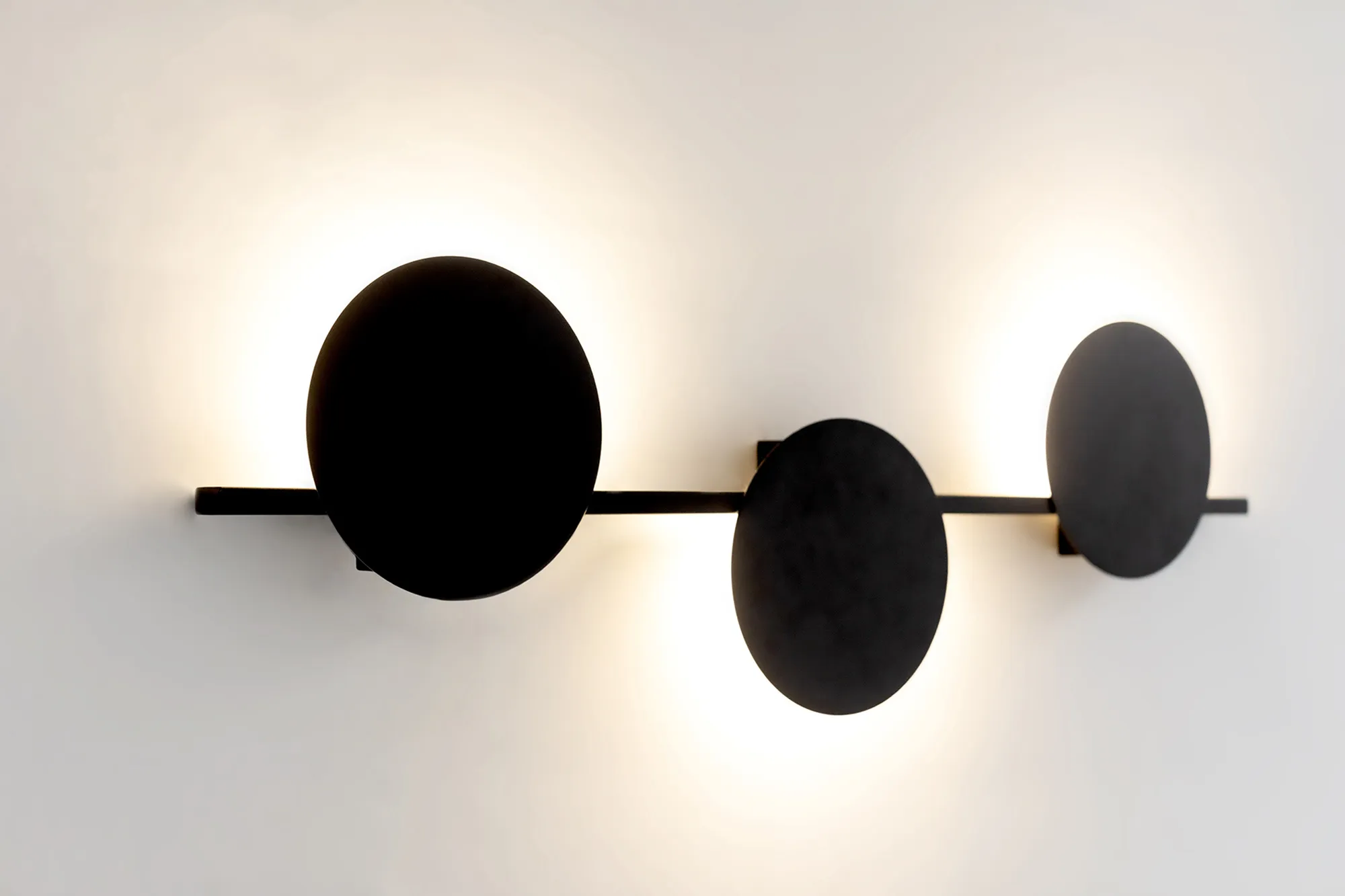 Eris 3 Light Wall Lamp 24W LED Black M7301  Mantra Fusion Eris